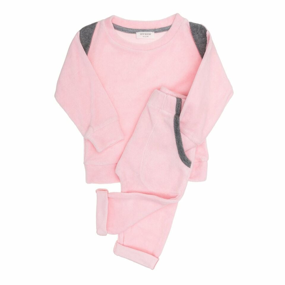 Petit Boom Kadife Set Pembe
