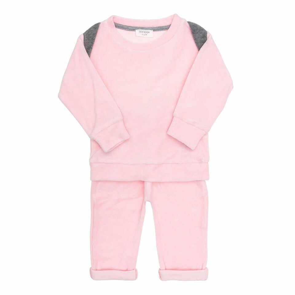 Petit Boom Kadife Set Pembe