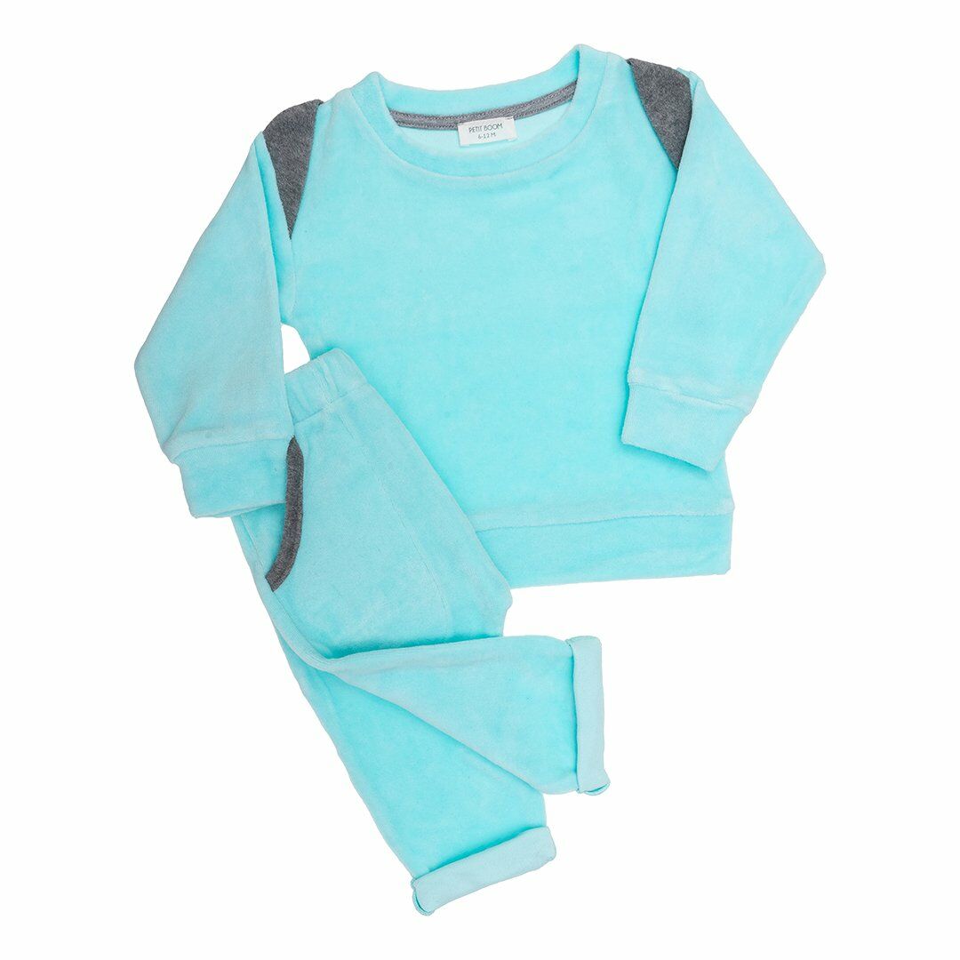 Petit Boom Kadife Set Mint
