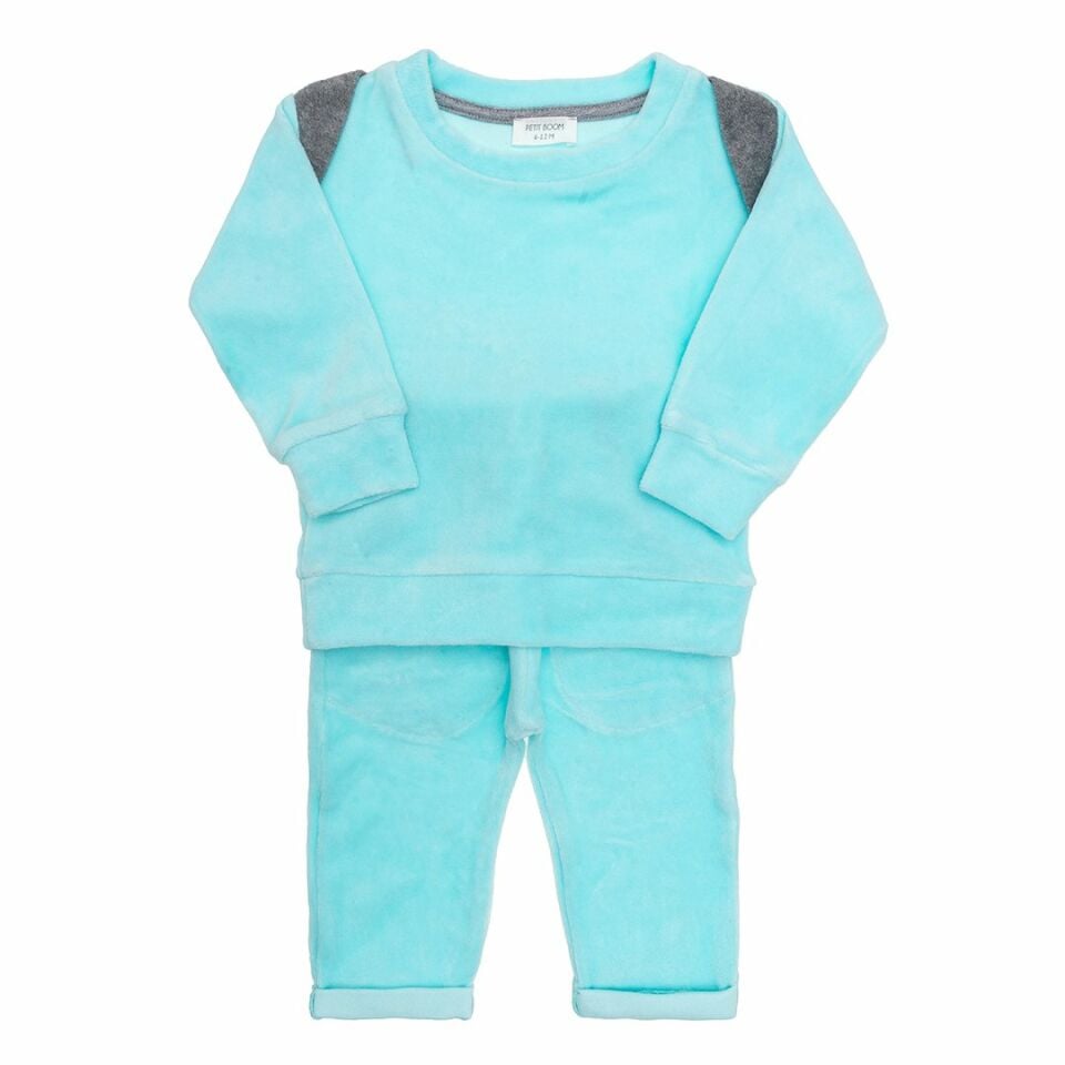 Petit Boom Kadife Set Mint