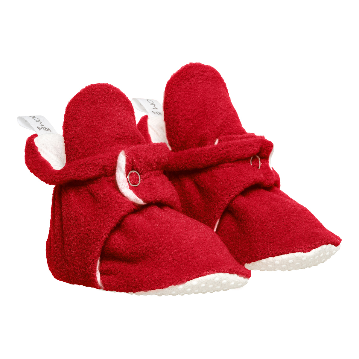Bebek Kaydırmaz Tabanlı Polar Patik Kırmızı